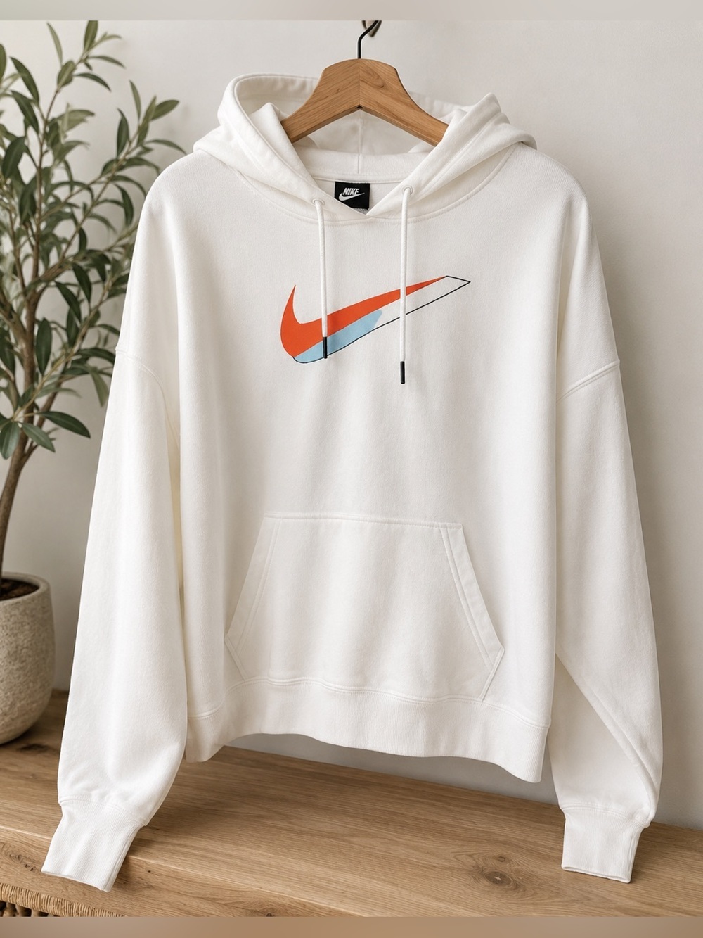 Nike Hoodie 2X Plus Size Cropped Swoosh Sweatshirt